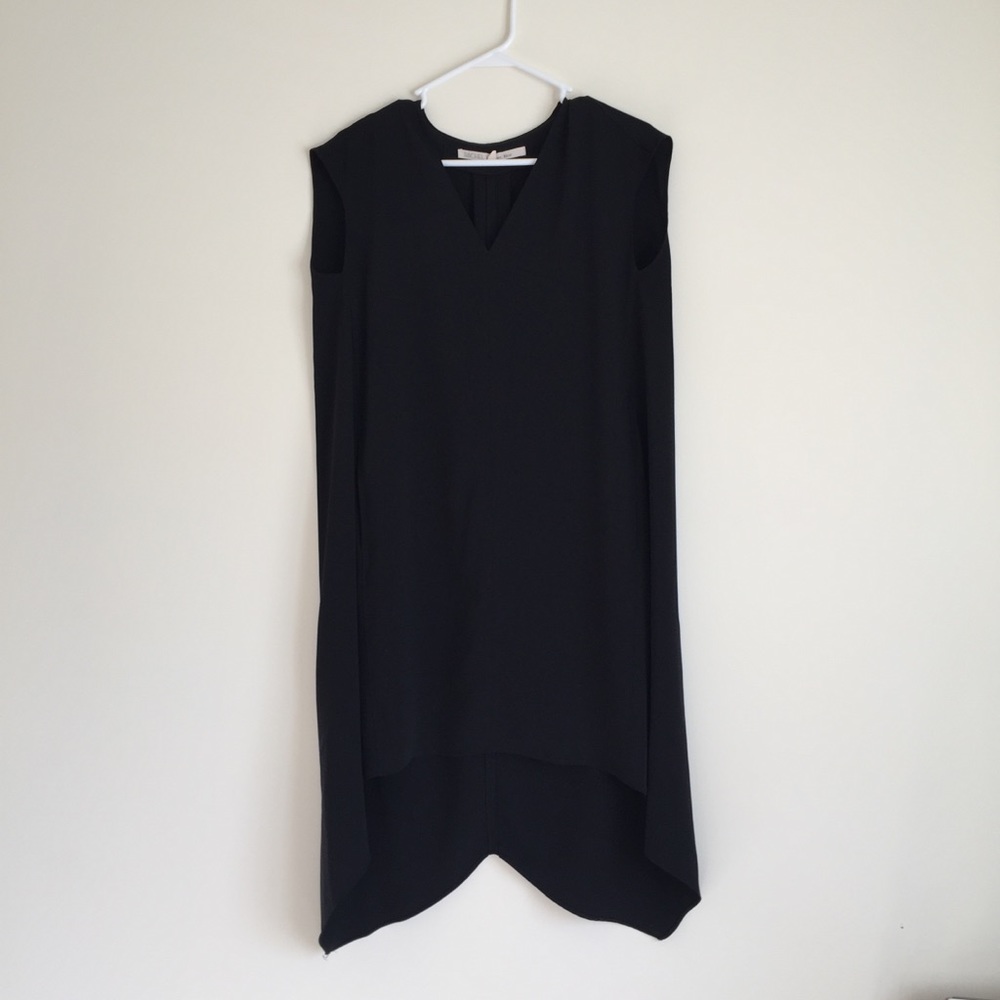 Rachel Roy Black hi-lo dress with pockets